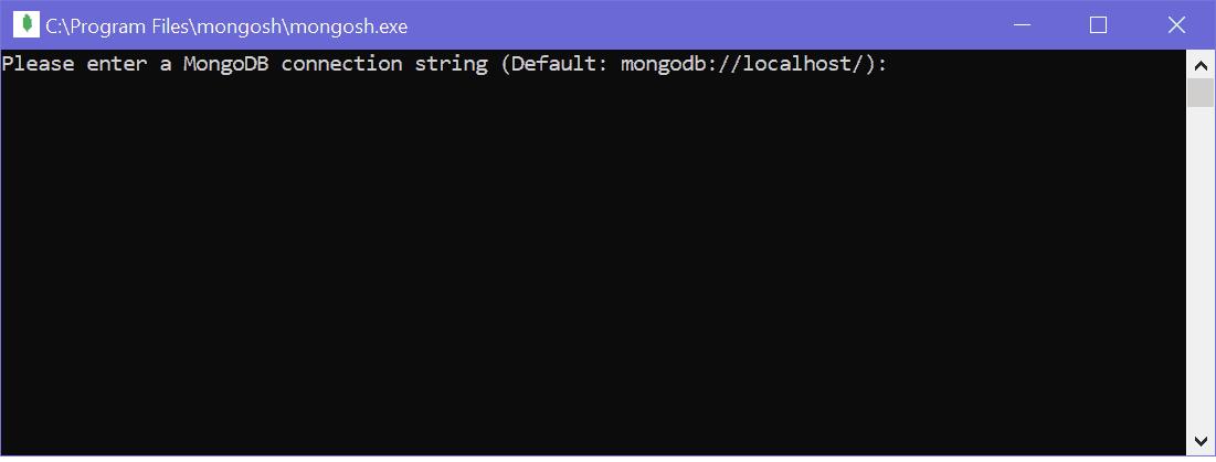 New MongoDB Shell - mongosh