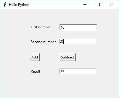 UI in Python-Tkinter