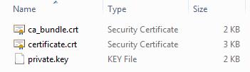 Certificate Files